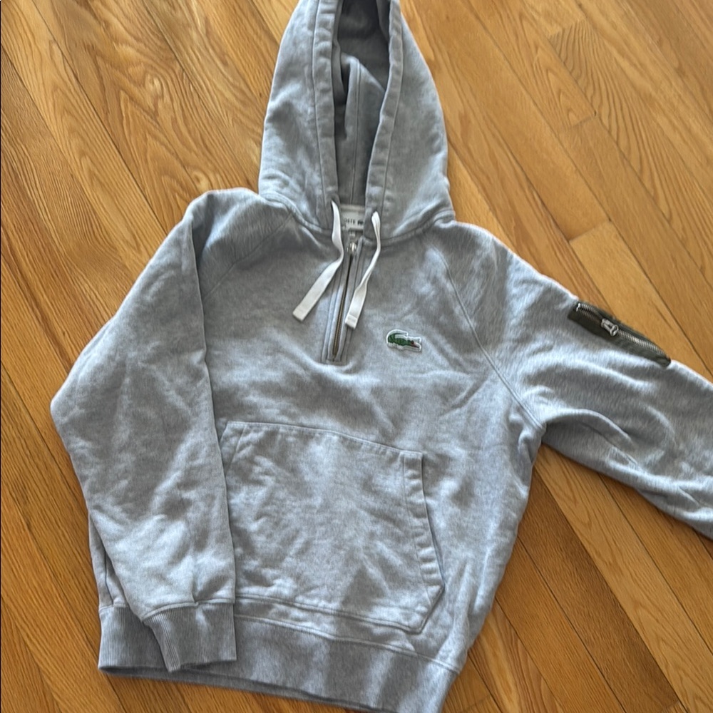 Lacoste Men's Gray Hoodie Sweater